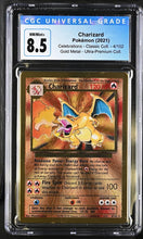 Load image into Gallery viewer, CGC 8.5 Gold Metal Charizard (Graded Card)