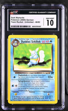 Load image into Gallery viewer, CGC GEM 10 German Dark Wartortle (Graded Card)