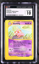 Load image into Gallery viewer, CGC GEM 10 Italian Slowking Non Holo Rare (Graded Card)