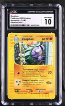 Load image into Gallery viewer, CGC GEM 10 Italian Donphan Reverse Holo (Graded Card)