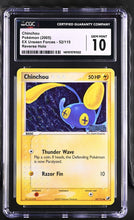 Load image into Gallery viewer, CGC GEM 10 Chinchou Pokeball Reverse Holo (Graded Card)