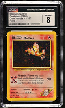 Load image into Gallery viewer, CGC 8 Blaine's Moltres Holo (Graded Card)