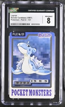 Load image into Gallery viewer, CGC 8 Lapras Carddass File (Graded Card)