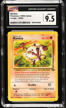 Load image into Gallery viewer, CGC 9.5 ITALIAN Mankey Common (Graded Card)
