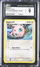 Load image into Gallery viewer, CGC 9 Jigglypuff Common Crystal Guardians (Graded Card)