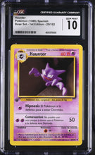Load image into Gallery viewer, CGC GEM 10 Spanish Haunter 1st Edition (Graded Card)