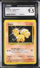 Load image into Gallery viewer, CGC 9.5 Italian Vulpix Base Set Unlimited (Graded Card)