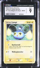Load image into Gallery viewer, CGC 9 German Team Aqua's Chinchou (Graded Card)