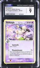 Load image into Gallery viewer, CGC 9 German Smeargle δ Dragon Frontiers (Graded Card)