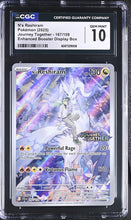 Load image into Gallery viewer, CGC GEM 10 N's Reshiram Illustration Rare Stamped Promo (Graded Card)
