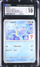Load image into Gallery viewer, CGC GEM 10 Lapras 7-Eleven Promo (Graded Card)