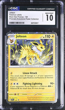 Load image into Gallery viewer, CGC GEM 10 Jolteon Cosmos Holo Promo (Graded Card)