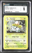 Load image into Gallery viewer, CGC 9 SPANISH Ivysaur Base Set Unlimited (Graded Card)