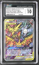 Load image into Gallery viewer, CGC GEM 10 GERMAN Moltres & Zapdos & Articuno GX Alt Art Promo (Graded Card)