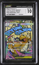 Load image into Gallery viewer, CGC GEM 10 Japanese Mega Dragonite ex MA (Graded Card)