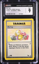 Load image into Gallery viewer, CGC 9 German Mr. Fuji Trainer (Graded Card)