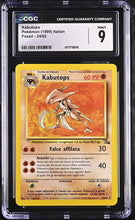 Load image into Gallery viewer, CGC 9 Italian Kabutops Rare (Graded Card)