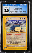 Load image into Gallery viewer, CGC 8.5 Snorlax Skyridge Common (Graded Card)