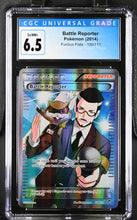 Load image into Gallery viewer, CGC 6.5 Battle Reporter Full Art Trainer (Graded Card)