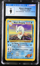 Load image into Gallery viewer, CGC 9 Misty's Dewgong 1st Edition (Graded Card)