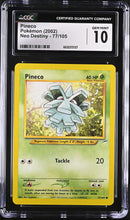 Load image into Gallery viewer, CGC GEM 10 Pineco Common (Graded Card)