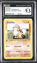 Load image into Gallery viewer, CGC 9.5 SPANISH Growlithe 1st Edition Base Set (Graded Card)