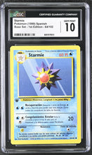 Load image into Gallery viewer, CGC GEM 10 SPANISH Starmie 1st Edition Base Set (Graded Card)