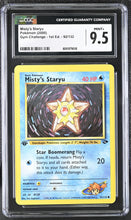 Load image into Gallery viewer, CGC 9.5 Misty's Staryu 1st Edition (Graded Card)