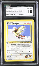 Load image into Gallery viewer, CGC GEM 10 Koga's Pidgey 1st Edition (Graded Card)