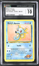 Load image into Gallery viewer, CGC GEM 10 Misty's Horsea 1st Edition (Graded Card)
