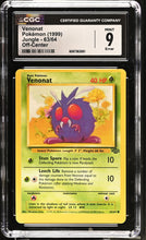 Load image into Gallery viewer, CGC 9 ERROR Venonat Jungle Off-Center (Graded Card)