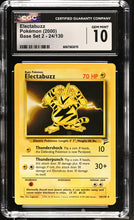 Load image into Gallery viewer, CGC GEM 10 Electabuzz Base 2 (Graded Card)