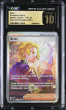 Load image into Gallery viewer, CGC PRISTINE 10 Briar Special Illustration Rare Trainer (Graded Card)
