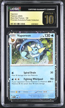 Load image into Gallery viewer, CGC PRISTINE 10 Vaporeon Cosmos Foil Prismatic Promo (Graded Card)
