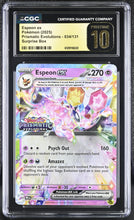 Load image into Gallery viewer, CGC PRISTINE 10 Espeon ex Stamped Prismatic Promo (Graded Card)