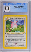 Load image into Gallery viewer, CGC 8.5 Light Wigglytuff 1st Edition (Graded Card)