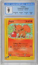 Load image into Gallery viewer, CGC 9 Vulpix Aquapolis Common (Graded Card)