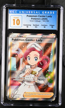 Load image into Gallery viewer, CGC PRISTINE 10 Pokemon Center Lady Full Art Trainer (Graded Card)