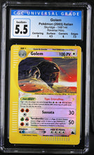 Load image into Gallery viewer, CGC 5.5 ITALIAN Golem Reverse Holo Crystal (Graded Card)
