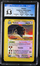 Load image into Gallery viewer, CGC 5.5 ITALIAN Golem Reverse Holo Crystal (Graded Card)