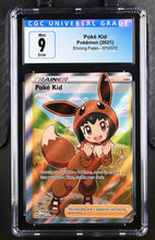 Load image into Gallery viewer, CGC 9 ERROR Poke Kid Minor Miscut Full Art Trainer (Graded Card)