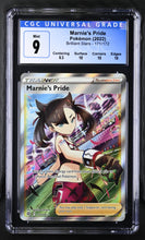 Load image into Gallery viewer, CGC 9 Marnie's Pride Full Art Trainer (Graded Card)