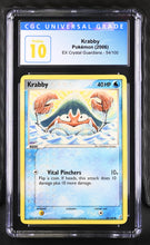 Load image into Gallery viewer, CGC PRISTINE 10 Krabby Common (Graded Card)