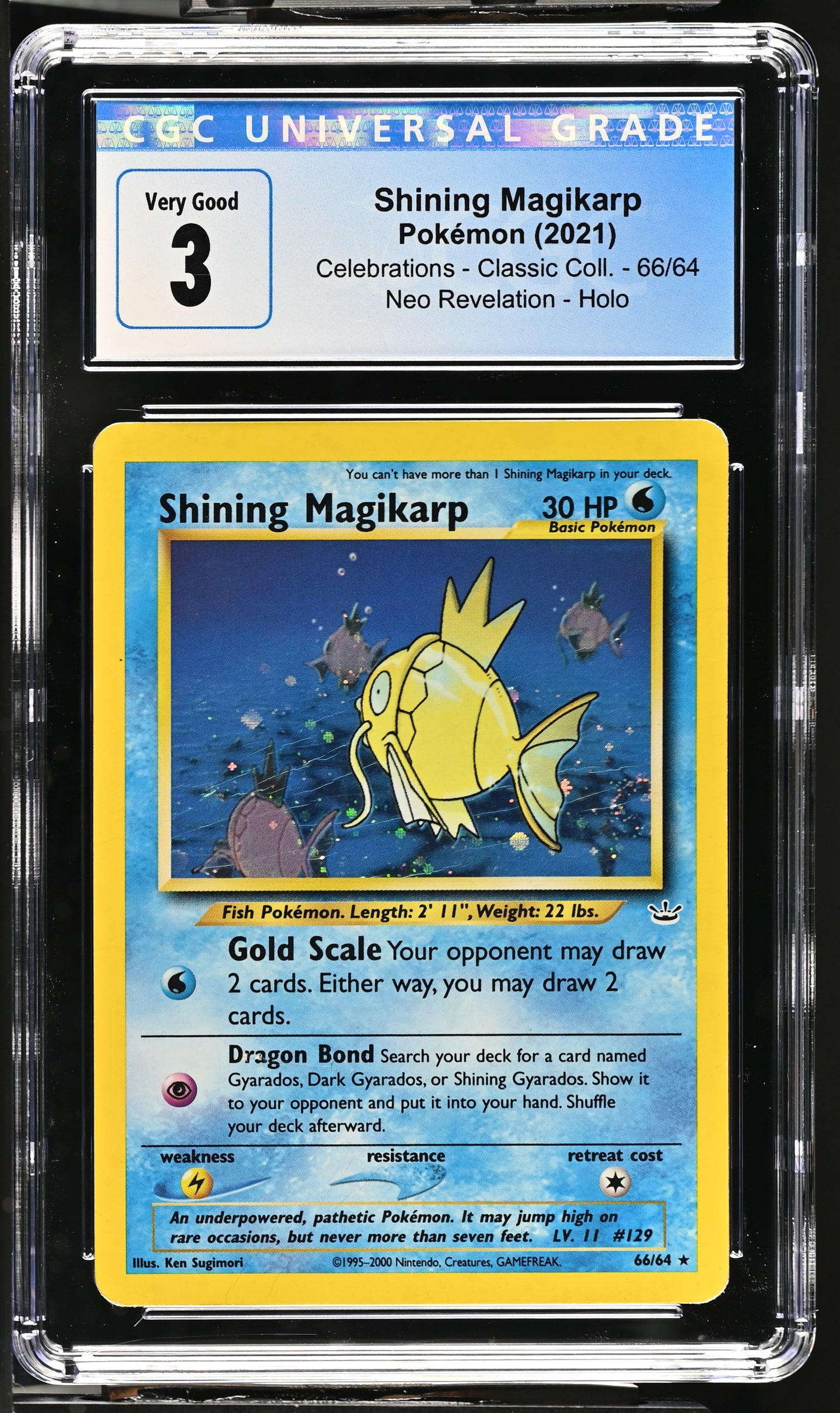 CGC 3 Shining Magikarp [Mislabeled] (Graded Card)