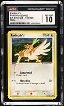 Load image into Gallery viewer, CGC GEM 10 Farfetch'd Holo Secret Rare (Graded Card)