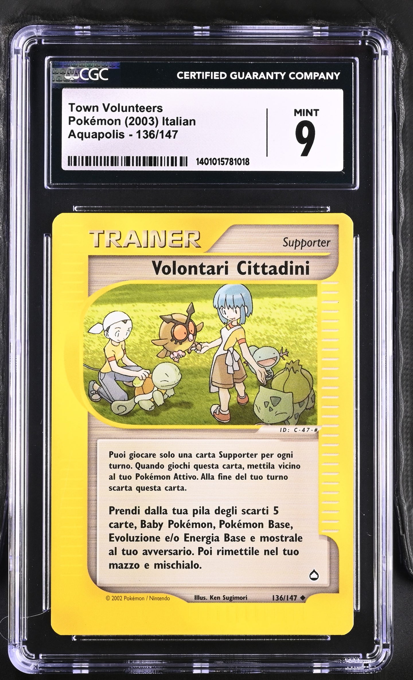 CGC 9 ITALIAN Town Volunteers(Graded Card)
