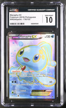 Load image into Gallery viewer, CGC GEM 10 PORTUGUESE Manaphy EX Full Art (Graded Card)