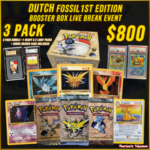 Load image into Gallery viewer, VINTAGE BOX BREAK EVENT 5/17 - DUTCH Fossil 1st Edition (Personal Break)
