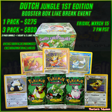 Load image into Gallery viewer, VINTAGE BOX BREAK EVENT 3/15 - DUTCH Jungle 1st Edition (Personal Break)