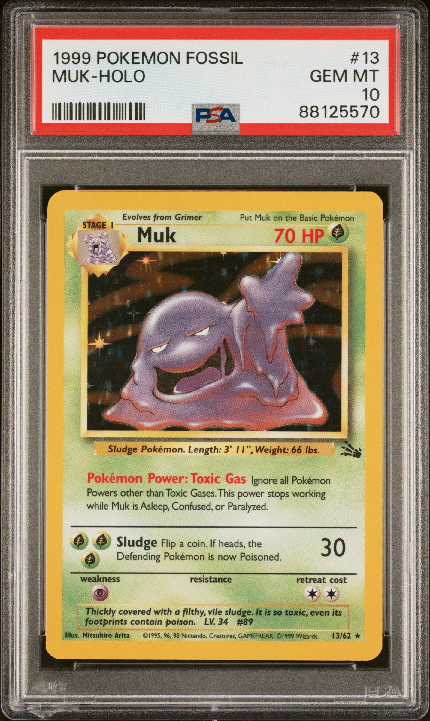 PSA 10 Muk Fossil Holo (Graded Card)